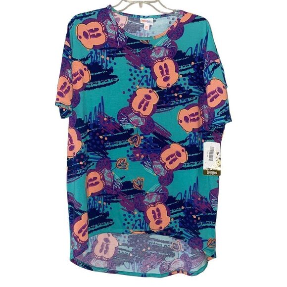 🎆 lularoe Disney Irma high low top Nwt Mickey - Picture 1 of 9